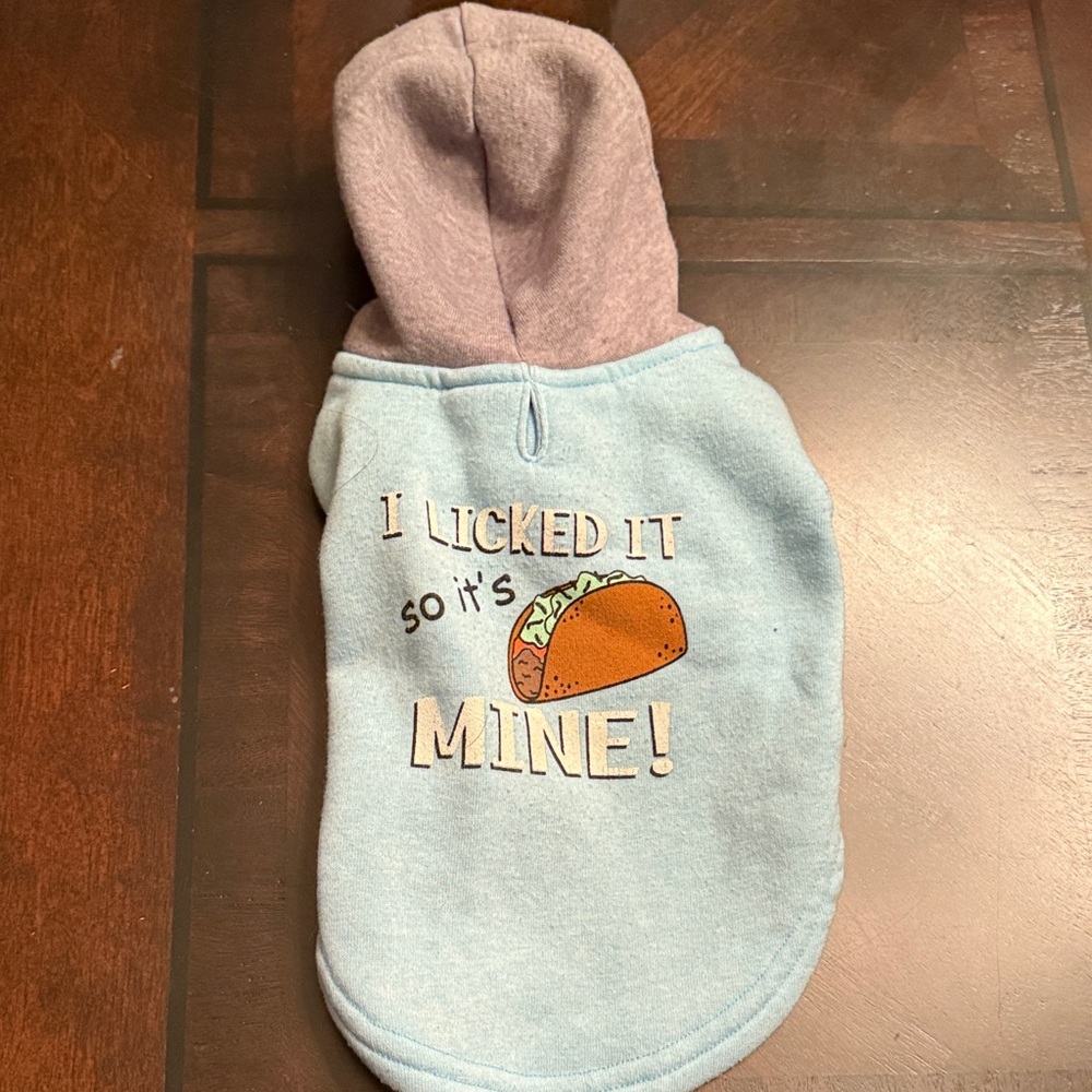 Blue and Purple Dog Hoodie